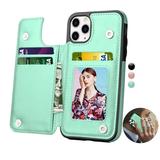 iPhone 11 Pro Max Case iPhone 11 Pro Max Wallet Case iPhone 11 Pro Max PU Leather Case Njjex PU Leather Slim Folio Flip Kickstand Shockproof Cards Holder Wallet Case Cover -Turquoise