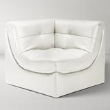 Convo Leather Sectional - Build Your Own Corner Chair - White