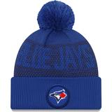 Men's New Era Royal Toronto Blue Jays Authentic Collection Sport Cuffed Knit Hat with Pom