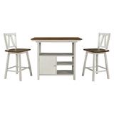 Latitude Run® Counter Height Dining Set Wood in Brown/White, Size 36.0 H in | Wayfair C2D5E3A8CDC140A6BEBE778FB3FA4974