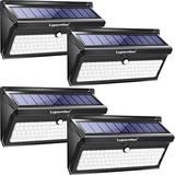 Luposwiten Solar Lights Outdoor 100 LED Waterproof Solar Powered Motion Sensor Security Light Solar Fence Wall Lights for Patio Deck Yard Garden (4 Pack)