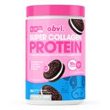Obvi Drink Mixes - Cookies and Cream Super Collagen Protein Cookies - 1 Box of 30