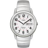 Timex T20461, Easy Reader, Men's, Silvertone Expansion Watch, Indiglo,