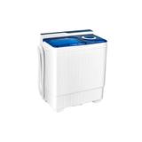 Costway 26lbs Portable Semi-automatic Washing Machine W/Built-in Drain Blue Blue 26.5 x 16.5 x 31.5 (L x W x H)