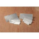 SEE ALL INDUSTRIES TUF-G66 Blank Tag,2-3/8 x 4-1/4 In,Silver,PK25