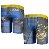 Youth Ethika Blue UCLA Bruins Make Noise Plaid Boxer Briefs
