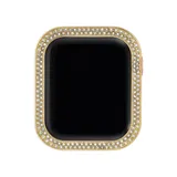 Anne Klein Gold-Tone Mixed Metal Bumper With Crystal Accents For 40 Millimeter Apple Watch®