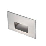 WAC Landscape Lighting Landscape Step Light Aluminium/Metal in Gray, Size 3.0 H x 5.0 W x 1.5 D in | Wayfair 4011-30SS