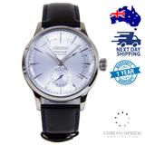 Seiko Presage Cocktail Ssa343 Ssa343j1 Silver Dial Automatic Leather
