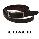 Coach Accessories | Coach Black Calfskin Leather Belt With Brass Buckle | Color: Black | Size: Medium