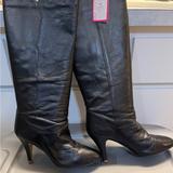 Nine West Shoes | 9 Wast Tall Womens High Heel Boots, Size 9 | Color: Black | Size: 9