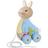 Anthropologie Toys | Orange Tree Toyspeter Rabbit Pull Along | Color: Blue/Cream | Size: Osbb