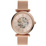 Fossil Carlie WoMens Rose Gold Watch ME3175 Stainless Steel - One Size