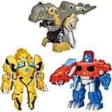 Transformers Primal Team Up Action Figure 3-Pack (Optimus Prime BUmblebee & Grimlock)