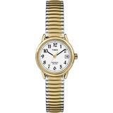 Timex Women s Easy Reader 25mm Watch – Two-Tone Case White Dial with Expansion Band