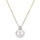 Pearlustre By Imperial 14Kt Yellow Gold Akoya Pearl Necklace, 18 In