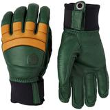 Hestra Fall Line 5-Finger Gloves 2023 in Green size 10 Leather/Polyester/Neoprene