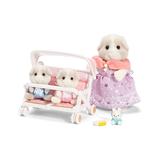 Calico Critters Action Figures - Patty & Paden's Double Stroller Set