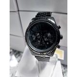 Michael Kors Men's Lexington Three-hand Black Dial Alloy Watch Mk8591