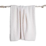 Teddy Sherpalux Plush Solid Throw by Evergrace Home in White