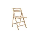 Linon Shane Folding Wood Dining or Side Chair Set of 2 Natural