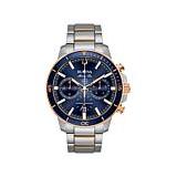 Bulova "Marine Star" Two-Tone Men's Blue Dial Chronograph Watch