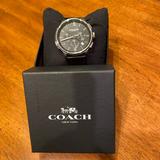 Coach Accessories | Coach Bleecker Chronograph Black Dial Men's Watch | Color: Black | Size: Os