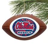 "Mississippi Rebels Replica Football ornament"