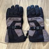 Columbia Accessories | Columbia Fleece Waterproof Winter Gloves | Color: Black/Gray | Size: Large