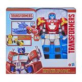 Transformers Toys Optimus Prime Jumbo Jet Wing Racer Playset With 4.5-inch Bumblebee Figure Ages 3 And Up 15-inch Hasbro F0849