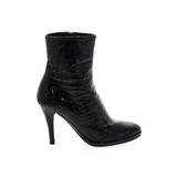 St. John Boots: Black Print Shoes - Women's Size 6 - Round Toe