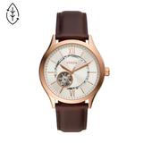 Fossil Men's Automatic, Rose Gold-Tone Stainless Steel Watch