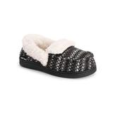 Women's Moccasin Slipper By MUK LUKS®, Black/White L M Medium