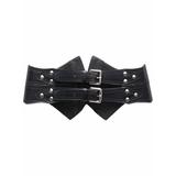 Buckle-fastening Leather Belt