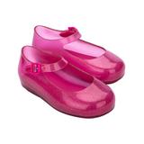 Mini Melissa Girls' Mary Janes PINK/GLITTER - Pink Glitter Dora Mary Jane - Girls