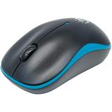 Manhattan Success Wireless Optical Mouse USB Three Buttons with Scroll Wheel 1000 dpi Blue/Black