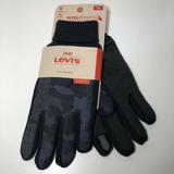 Levi's Accessories | Levis Mens Stretch Active Fit Inteli-Touch Gloves Knit Cuff Camouflageblue | Color: Black/Blue | Size: Large