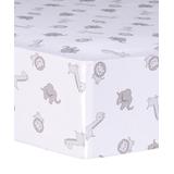 Trend Lab Crib Sheets Gray, - White & Gray Safari Animals Fitted Crib Sheet