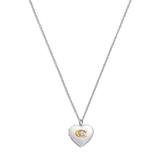 Coach Jewelry | Coach Women's Signature Heart Locket Necklace | Color: Silver | Size: 16-18