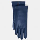 Coach Accessories | Coach Sculpted Signature Blue Leather Tech Gloves Size 7 | Color: Blue | Size: Size 7