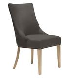 Versailles Dining Chair - Wash Oak - Plush Velvet Gunmetal