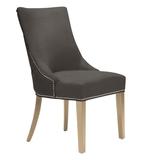 Versailles Dining Chair - Wash Oak - Plush Velvet Gunmetal
