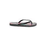 Alice + Olivia Flip Flops: Black Print Shoes - Women's Size 8 - Open Toe