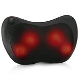 Belmint Shiatsu Pillow Massager with Heat Infrared Heating 4 Deep-Kneading Shiatsu Massage Nodes for Back Neck and Shoulders