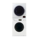 Equator Advanced Appliances EW 824N + ED 852 Stackable Washer and Compact Short Dryer