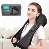 Shiatsu Back and Neck Massager with Heat Deep Kneading Massage for Neck Back Shoulder Foot and Legs Use at Home Car