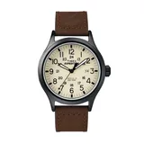 Timex Men's Expedition Scout Leather Watch - T49963KZ, Brown