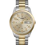 Timex Men s South Street Sport Two-Tone 36mm Casual Watch Extra-Long Expansion Band