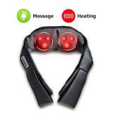 Costway Shiatsu Back and Neck Massager Kneading Shoulder Massage Pillow W/Heat Straps
