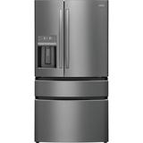 FRIGIDAIRE GALLERY 21.5 cu. ft. 4-Door French Door Refrigerator in Black Stainless Steel, Counter-Depth, Smudge-Proof® Black Stainless Steel